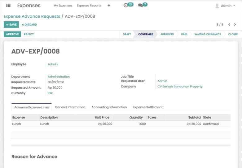 Panduan Odoo Expenses