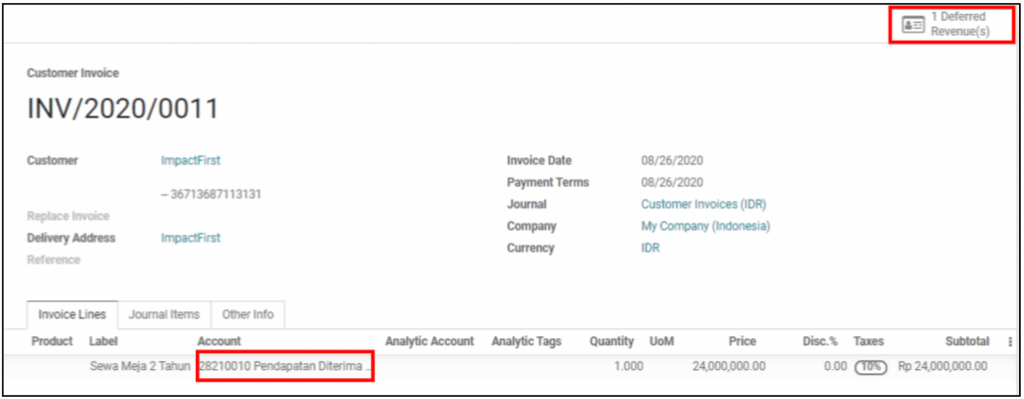 Deferred Revenue and Expenses