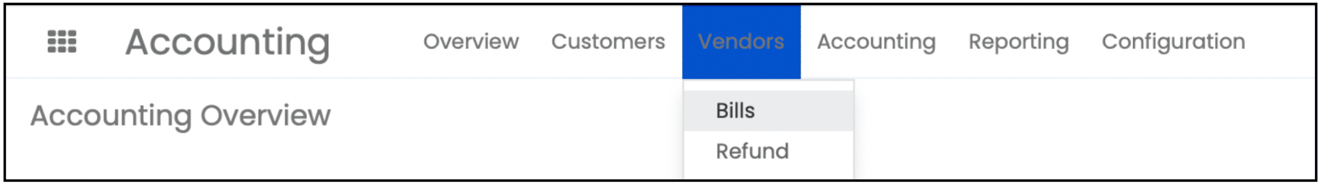 Vendor Bill