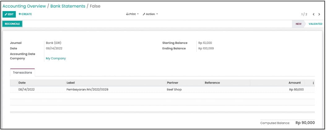 Customer Invoice