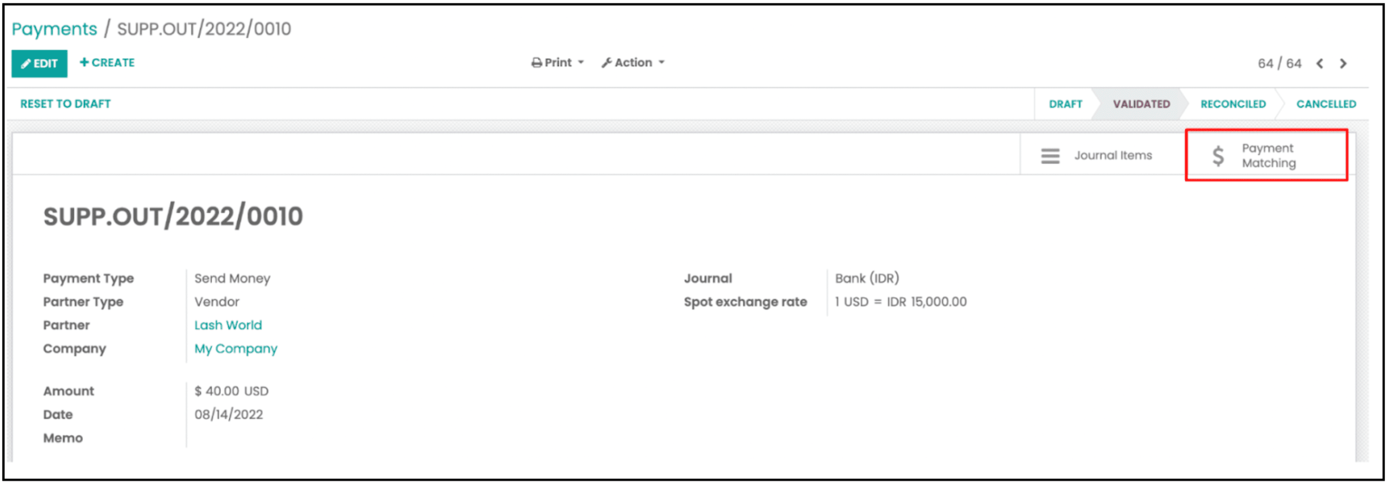 Vendor Bill