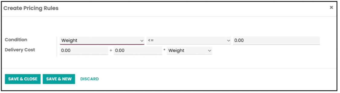 Odoo Inventory Module Configuration Create Pricing Rules