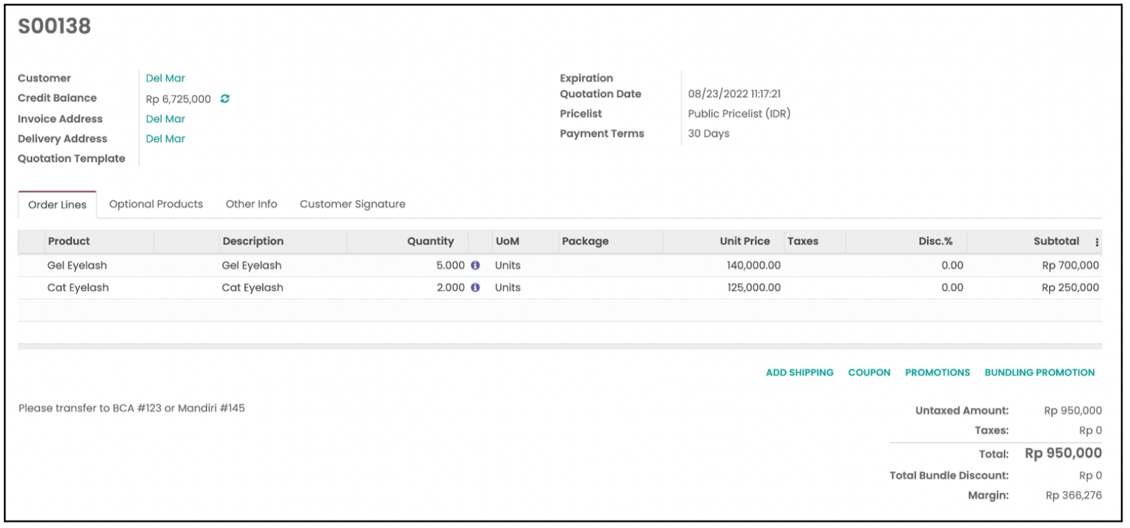 Create Sales Quotation & Orders