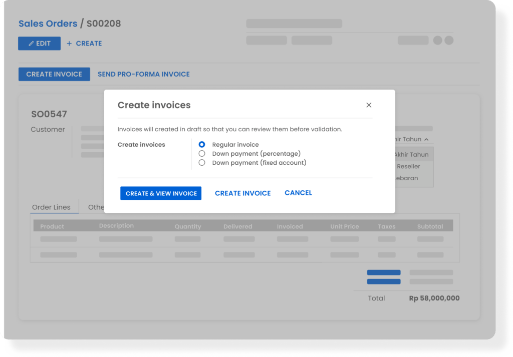 Impact Invoicing Fitur