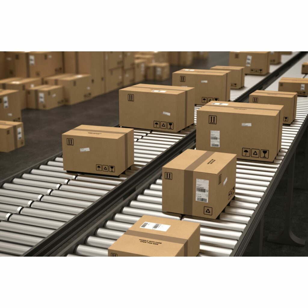 Equipments in a warehouse: conveyor