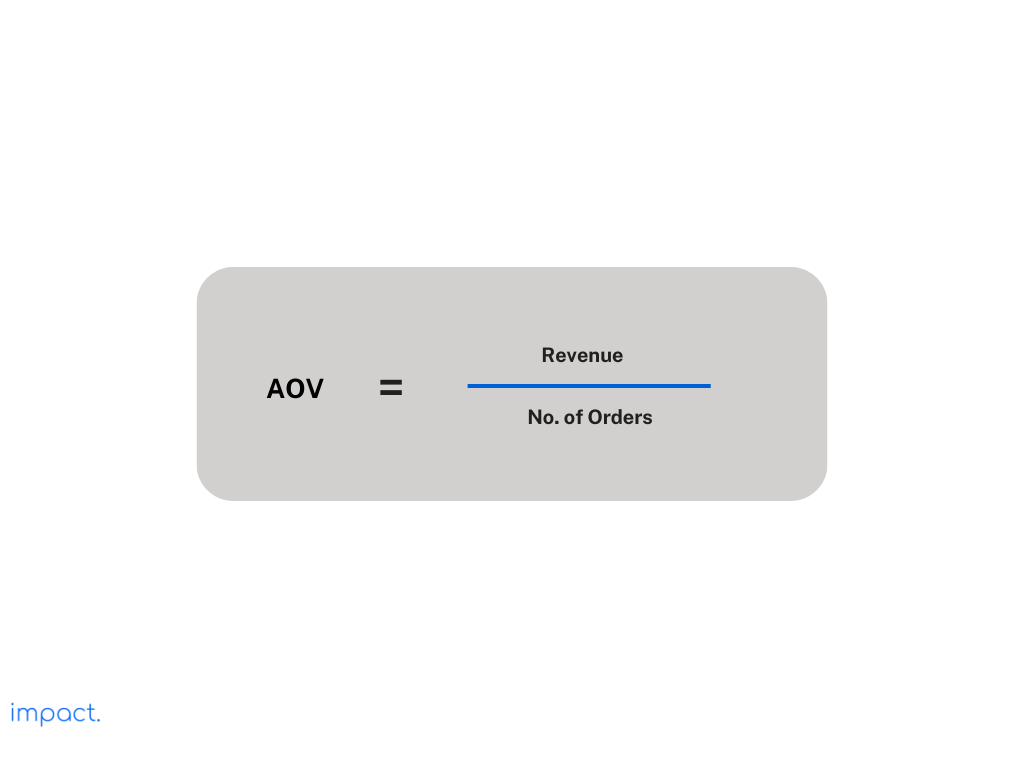 Formula untuk average order value