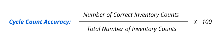 cycle count accuracy formula