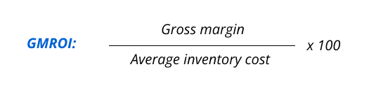 Retail metrics and KPI formula: GMROI