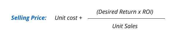 Formula for rate-of-return pricing