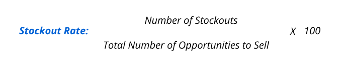 rumus stockout rate