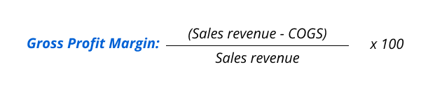 Formula metrik dan KPI retail: Gross profit margin