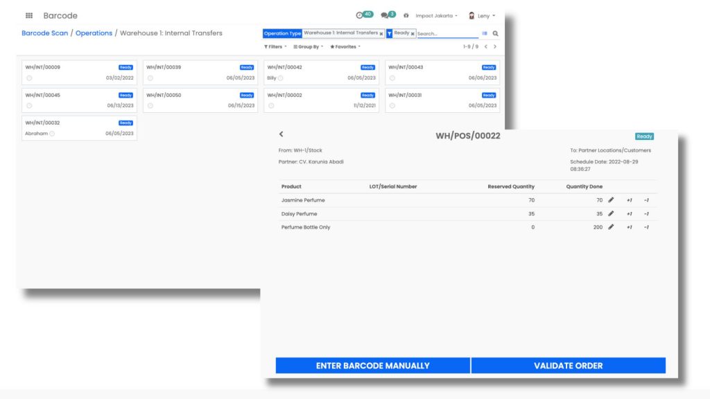 Barcode feature in WMS