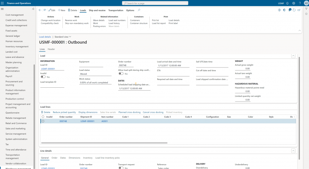 aplikasi gudang wms dynamics 365