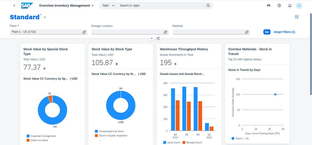 aplikasi inventaris SAP S/4 HANA