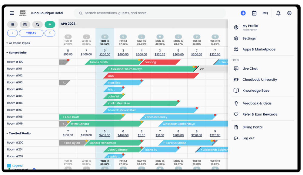 cloudbeds property management system