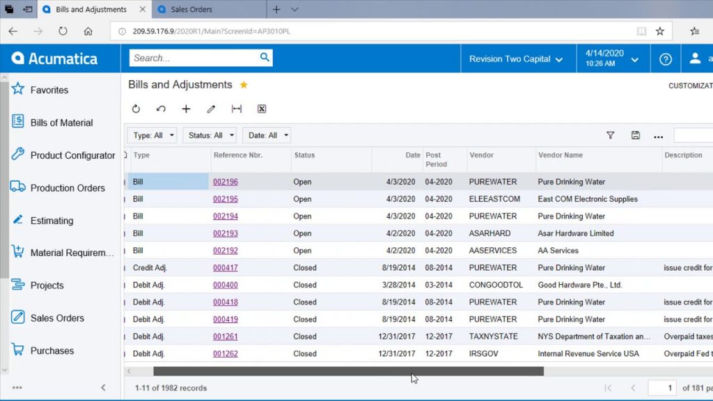software purchasing acumatica